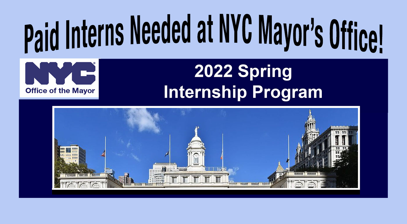 The Mayor Needs Interns!